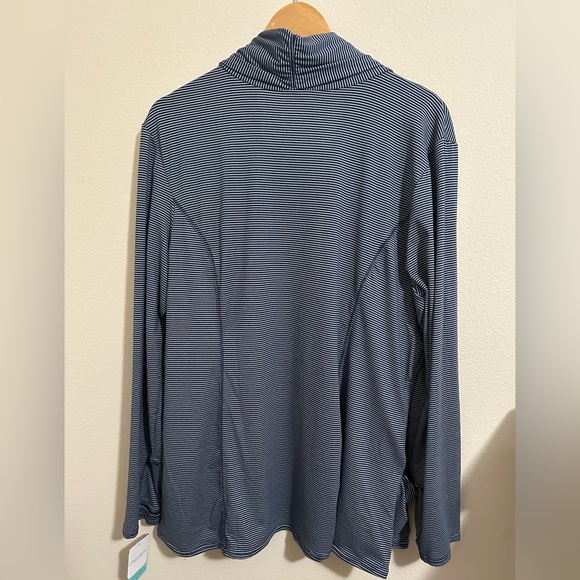 XL Infinity by Cherokee Striped Open Front Cardigan - Picture 5 of 11